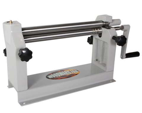 Sheet Metal Roller - 20 Gauge Maximum - 12 in Wide - 1 in Rollers - Steel - Blue / Gray Paint - Each