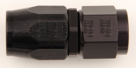 Fitting - Hose End - Straight - 8 AN Hose to 8 AN Female - Aluminum - Black Anodized - Each