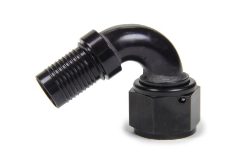 Fitting - Hose End - HS-79 - 120 Degree - 10 AN Hose Crimp to 10 AN Female - Aluminum - Black Anodized - Each