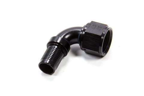 Fitting - Hose End - HS-79 - 90 Degree - 12 AN Hose Crimp to 12 AN Female - Aluminum - Black Anodized - Each