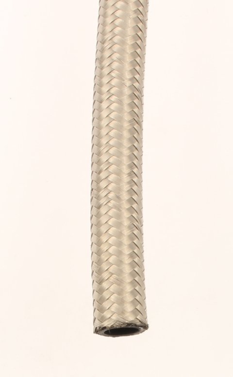 Hose - CPE Race Hose - 6 AN - 3 ft - Braided Stainless / Rubber - Each