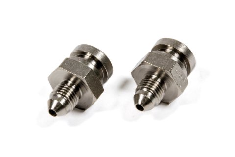 Fitting - Adapter - Straight - 3/8-24 in Inverted Flare Female to 3 AN Male - Steel - Nickel Plated - 3/16 in Hardline - Pair