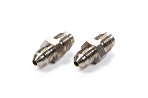 Fitting - Adapter - Straight - 3 AN Male to 7/16-20 in Inverted Flare Male - Steel - Nickel Plated - 1/4 in Hardline - Pair