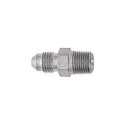 Fitting - Adapter - Straight - 3 AN Male to 1/8 in NPT Male - Short - Steel - Nickel Plated - Each