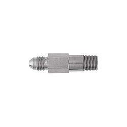 Fitting - Adapter - Straight - 4 AN Male to 1/8 in NPT Male - Long - Steel - Nickel Plated - Each