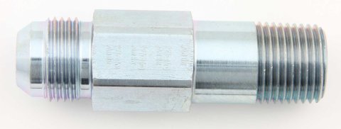 Extended Oil Inlet - Straight - 12 AN Male to 1/2 in NPT Male - 3 in Long - Steel - Each