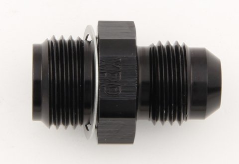 Fitting - Adapter - Straight - 6 AN Male to 5/8-18 in Inverted Flare Male - Aluminum - Black Anodized - Each