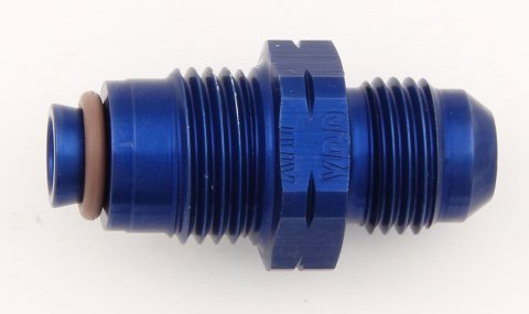 Fitting - Adapter - Straight - 6 AN Male to 16 mm x 1.50 Male - Aluminum - Blue Anodized - Each