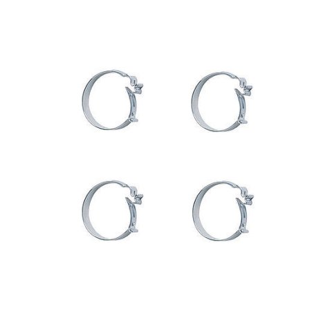 Hose Clamp - Ensure Clamp - Spring Clamp - 10 AN - Steel - Natural - Set of 4