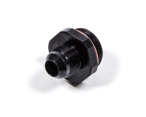Fitting - Adapter - Straight - 8 AN Male to 3/4-18 in Male O-Ring - Aluminum - Black Anodized - Each