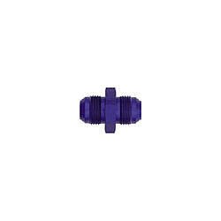 Fitting - Adapter - Straight - 3 AN Male to 3 AN Male - Aluminum - Blue Anodized - Each