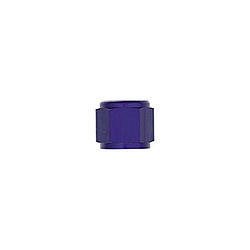 Fitting - Tube Nut - 6 AN - 3/8 in Tube - Aluminum - Blue Anodized - Pair