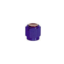 Fitting - Cap - 3 AN - Aluminum - Blue Anodized - Each