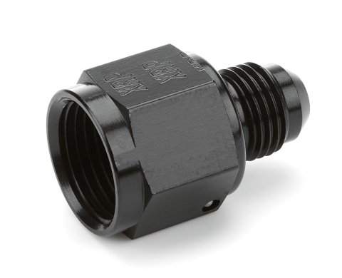 Fitting - Adapter - Straight - 8 AN Female to 6 AN Male - Aluminum - Black Anodized - Each