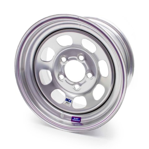 Wheel - Economy Standard Weight - 15 x 8 in - 4.000 in Backspace - 5 x 4.75 in Bolt Pattern - Steel - Silver Powder Coat - Each