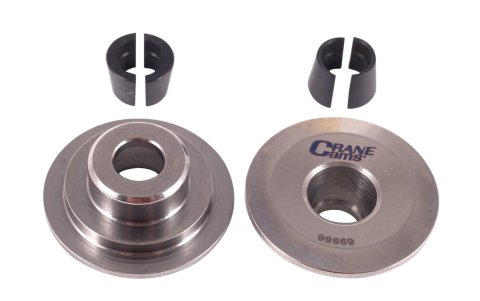 Valve Spring Retainer - Posi-Stop - 7 Degree - 1.045 in / 0.703 in OD Steps - 1.430-1.500 in Dual Spring - Titanium - Pair