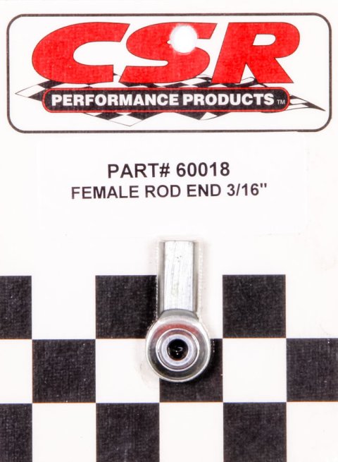 Rod End - Spherical - 3/16 in Bore - 10-32 Right Hand Female Thread - Chromoly - Natural - Each