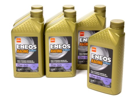 Motor Oil - Racing Street - ZZDP - 0W50 - Synthetic - 1 qt Bottle - Set of 6