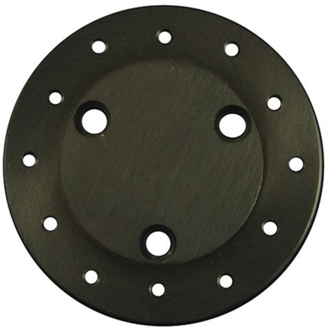 Steering Wheel Adapter - 6-Bolt Wheel to 3-Bolt Quick Release Hub - Aluminum - Black Anodized - Universal - Each