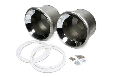 Headlight Kit - Frenched - Adjustable - 7 in Diameter Buckets - Buckets / Hardware / Trim Rings - Steel - Chrome - Universal - Kit