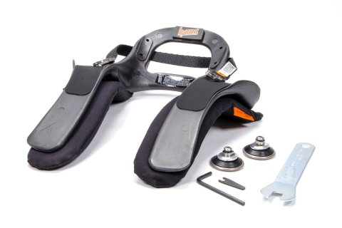 Head and Neck Support - HANS III Model 20 - SFI 38.1 - Sliding Post Tether - Plastic - Medium - Kit