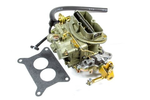Carburetor - OE Muscle Car - Model 2300 - 2-Barrel - 350 CFM - Holley Flange - Remote Choke - Single Inlet - Gold Chromate - Six Pack Center Carb - Each