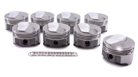 Piston - FHR Forged - Forged - 4.155 in Bore - 5/64 x 5/64 x 3/16 in Ring Grooves - Plus 17.00 cc - Big Block Chevy - Set of 8