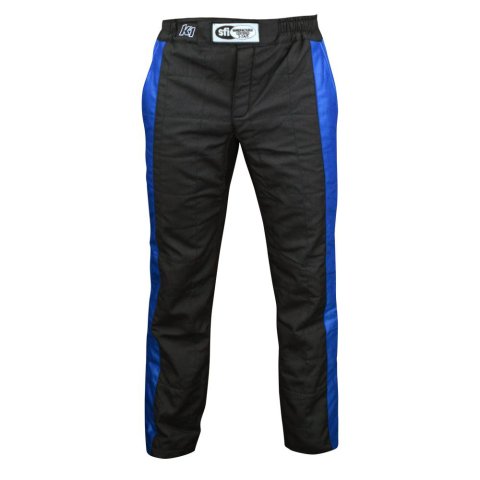 Driving Pants - Sportsman - SFI 3.2A/5 - Double Layer - Nomex - Black / Blue - 3X-Large - Each