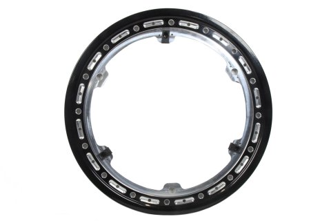 Beadlock Ring - Quick Turn / Bolt-On - 6 Tab - Aluminum - Black Anodized - Keizer 15 in Wheels - Each