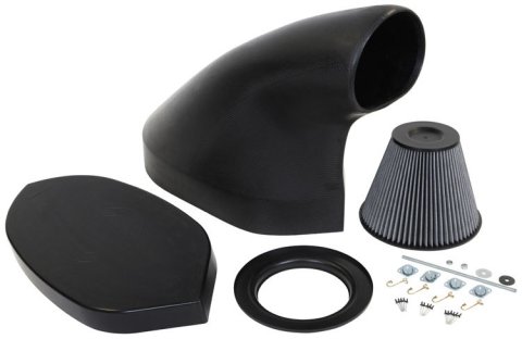 Hood Scoop - Dragster - 23.625 in Height - Filter - Carbon Fiber - Kit
