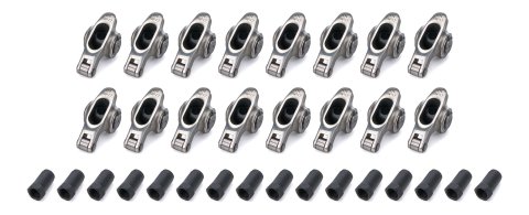 Rocker Arm - Platinum Pro Series - 7/16 in Stud Mount - 1.70 Ratio - Full Roller - Stainless - Natural - Big Block Chevy - Set of 16