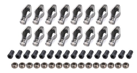 Rocker Arm - Sportsman - 3/8 in Stud Mount - 1.52 Ratio - Roller Tip - Steel - Natural - Small Block Chevy - Set of 16