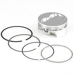 Piston and Ring - Professional Series - Forged - 4.155 in Bore - 1.2 x 1.5 x 3.0 mm Ring Groove - Minus 16.00 cc - Small Block Chevy - Kit