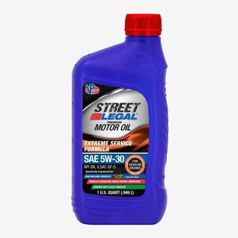 Motor Oil - Street Legal - 5W30 - Semi-Synthetic - 1 qt Bottle - Each
