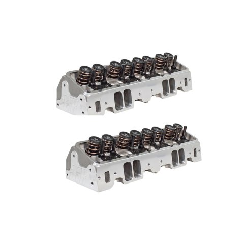 Cylinder Head - Mexico National Nascar Spec Head - 190 cc Intake - 7/16 in Rocker Arm Studs - Straight Plug - Vortec - Aluminum - Small Block Chevy - Pair