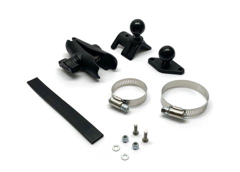 Mounting Kit - Roll-Bar - 1 to 2 in Tube - Aluminum - Black Powder Coat - AiM Solo2 - Kit