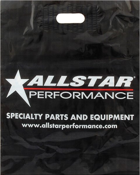 Plastic Bag - Allstar Logo - 18 x 14.5 in - Plastic - Black - Set of 25