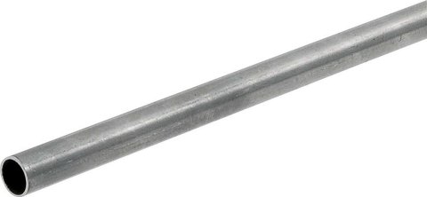 Steel Tubing - 1.25 in OD - 0.095 in Wall Thickness - 20 ft Long - Chromoly - Natural - Each
