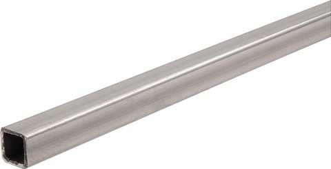 Steel Tubing - 0.75 in Square - 0.049 in Wall Thickness - 12 ft Long - Steel - Natural - Each