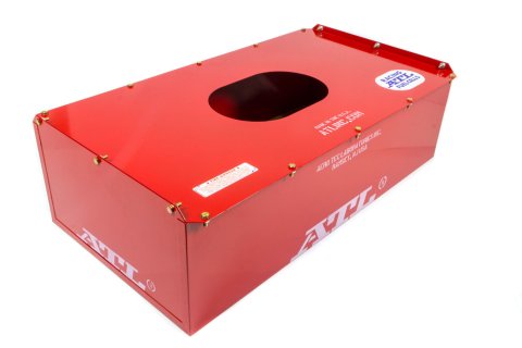 Fuel Cell Can - Vertical Edge - 22 gal - 34 in Wide x 17.5 in Deep x 9.5 in Tall - Steel - Red Powder Coat - Each