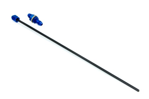 Fuel Cell Dipstick - 6 AN Bulkhead Fitting - 16 in Long - Aluminum - Blue Anodized - Kit