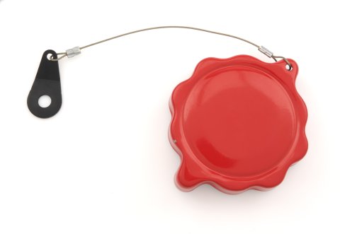 Fuel Cell Filler Cap - Twist Lock - 2-1/4 in ID - Steel - Red Powder Coat - Each