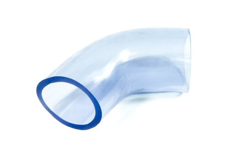 Rubber Elbow - 45 Degree - 2.25 in ID - Vinyl - Clear - Each