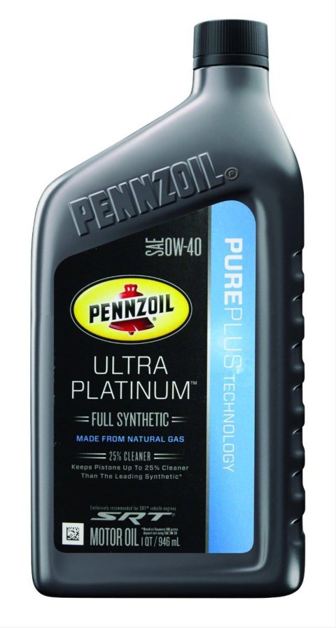 Motor Oil - Ultra Platinum - 0W40 - Synthetic - 1 qt Bottle - Each