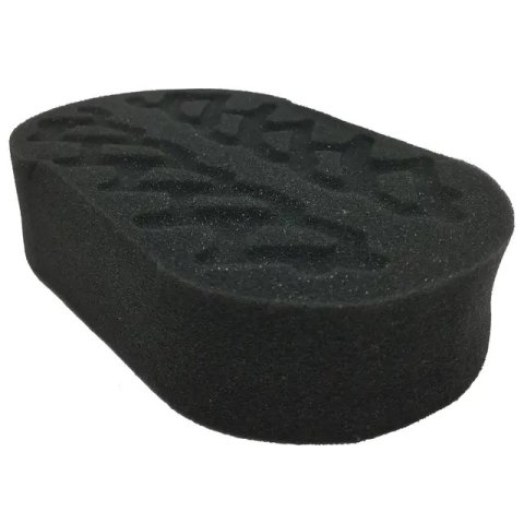 Tire Gel Applicator - Oval - 5.8 x 3.6 x 1.3 in - Foam - Black - Each