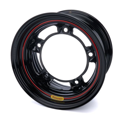 Wheel - 15 x 8 in - 4.500 in Backspace - Wide 5 Bolt Pattern - High Load - Steel - Black Powder Coat - Each