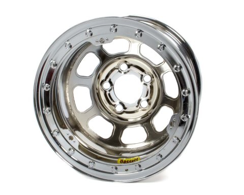 Wheel - D-Hole Lightweight - 15 x 8.75 in - 2.000 in Backspace - 5 x 5.00 in Bolt Pattern - Beadlock - Steel - Chrome - Each