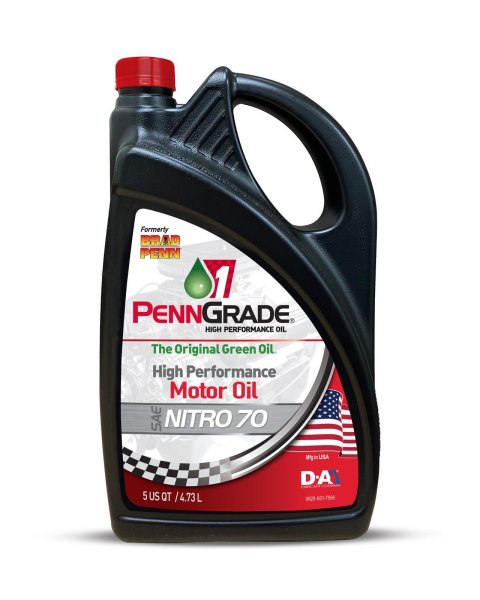 Motor Oil - Nitro - High Zinc - 70W - Conventional - 5 qt jug - Set of 4