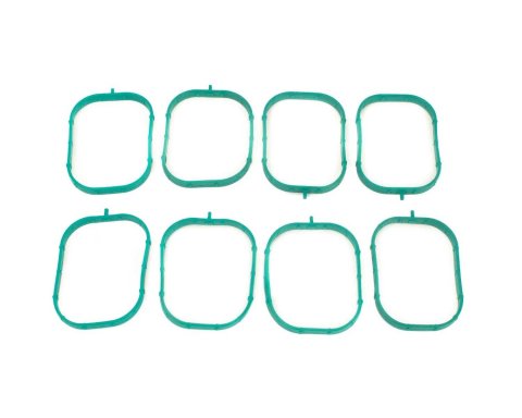 Intake Manifold Gasket - 2 x 2.5 in Rectangle Port - Rubber - GM GenV LT-Series - Set of 8