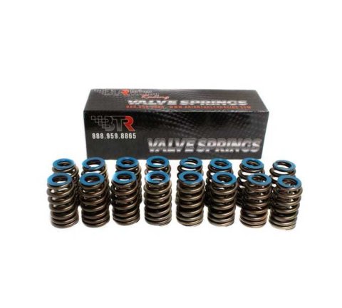 Valve Spring - Ovate Beehive Spring - 386 lb/in Spring Rate - 1.28 in Coil Bind - 1.271 in OD - Set of 16